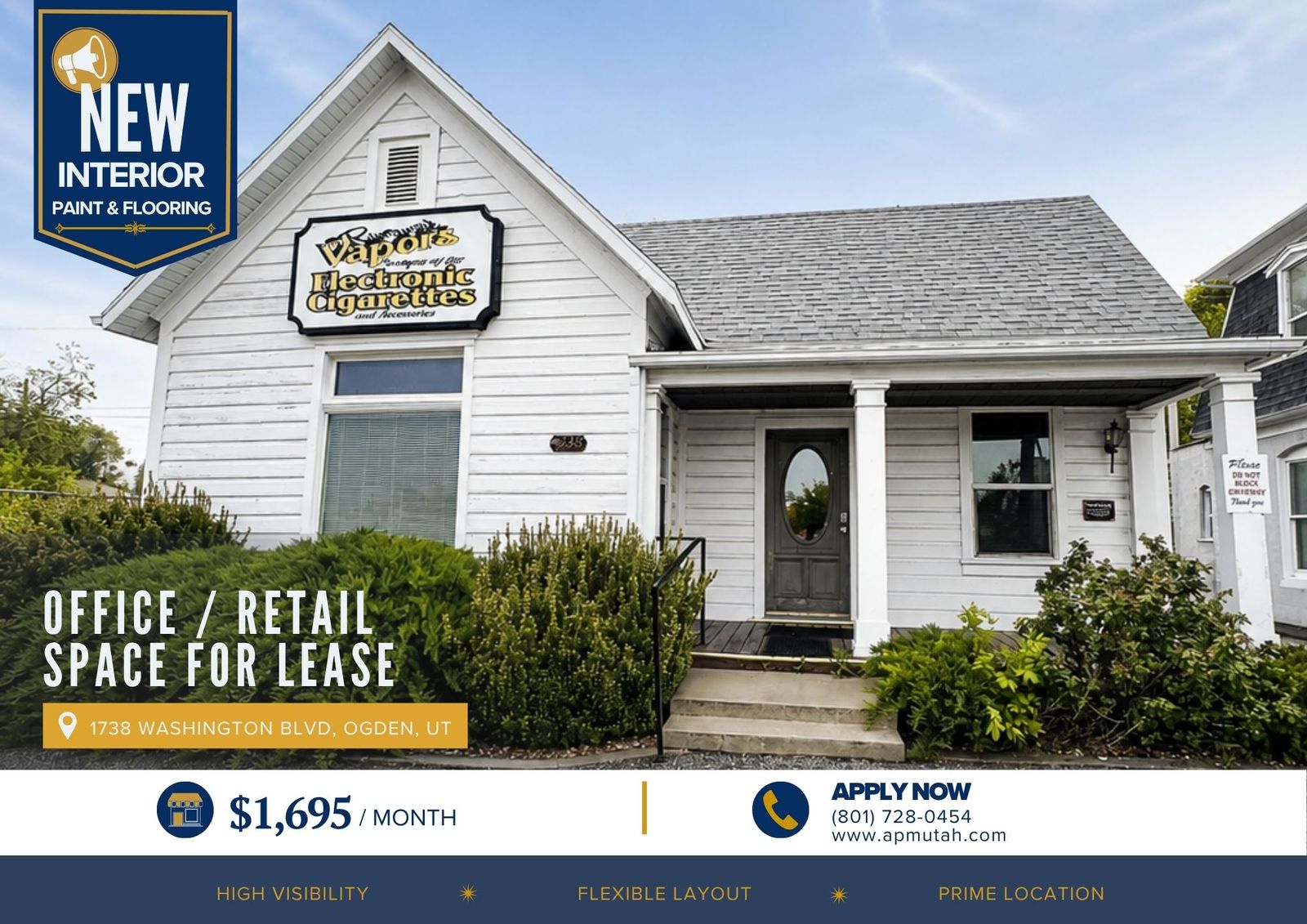 Retail/Office Space for Lease on Washington Blvd in Ogden! 2 Weeks Rent Free!