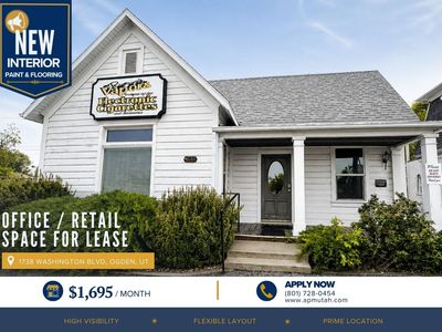 Retail/Office Space for Lease on Washington Blvd in Ogden! 2 Weeks Rent Free!