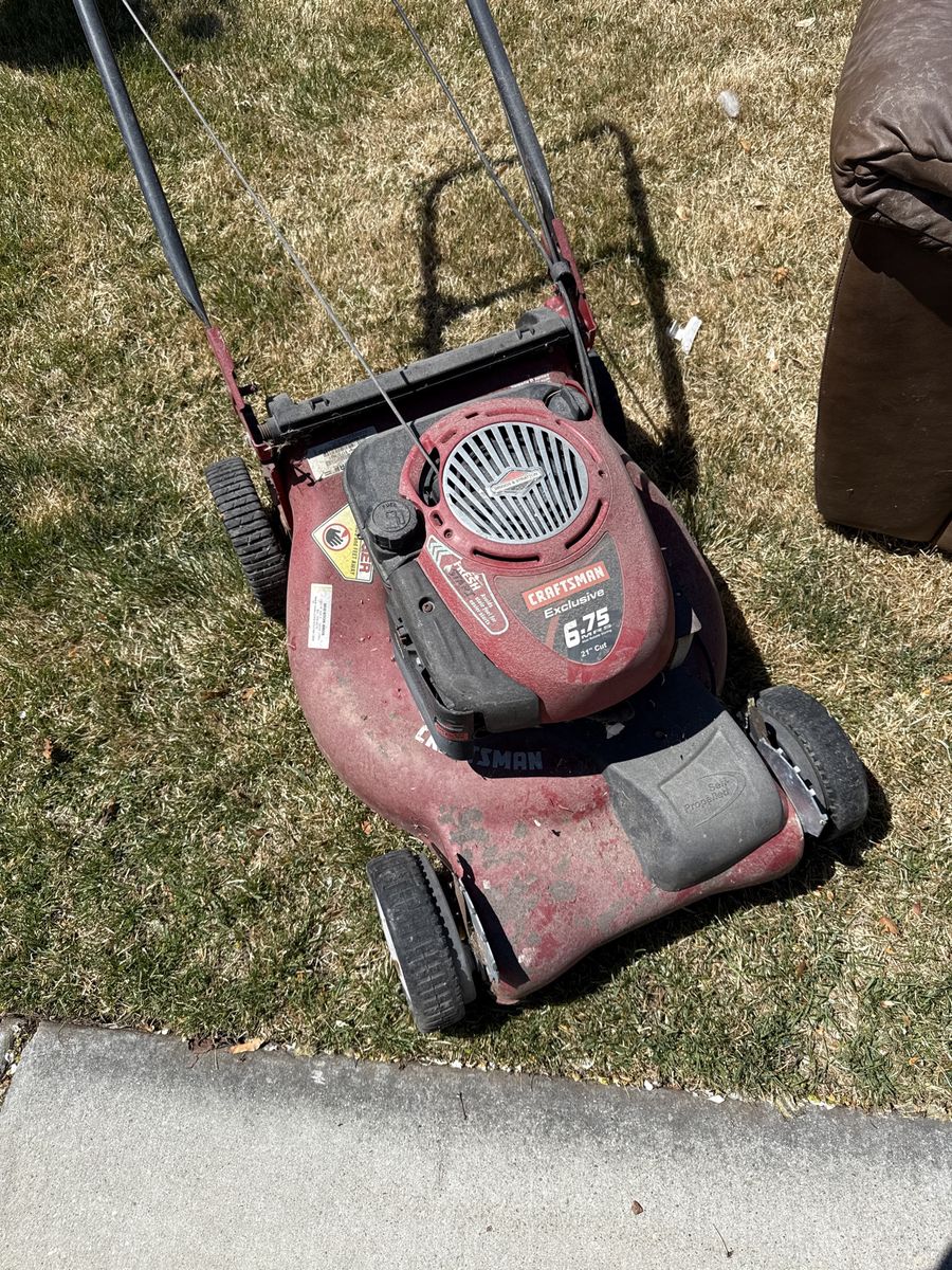 Free Lawn Mower Craftsman 6.75 hps 21 Inch Cut