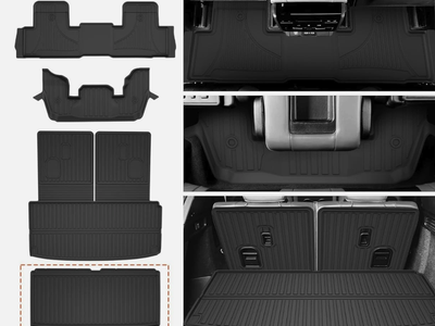 2022-2026 Acura MDX Floor Mats Cargo Liner Backrest Mat TPE All Weather 7 Seat