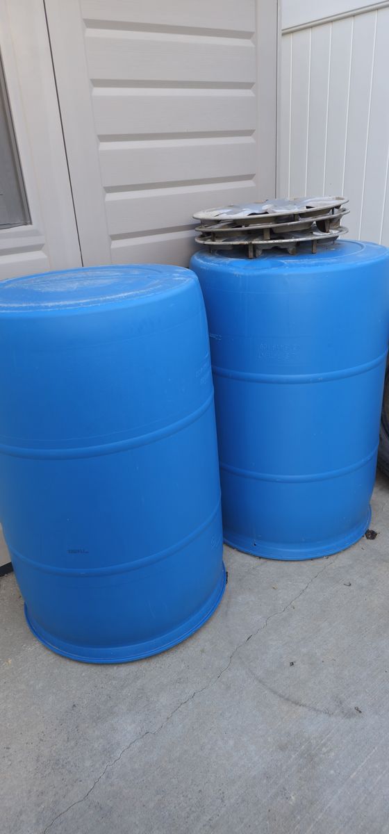 Free 55 gallon plastic barrels