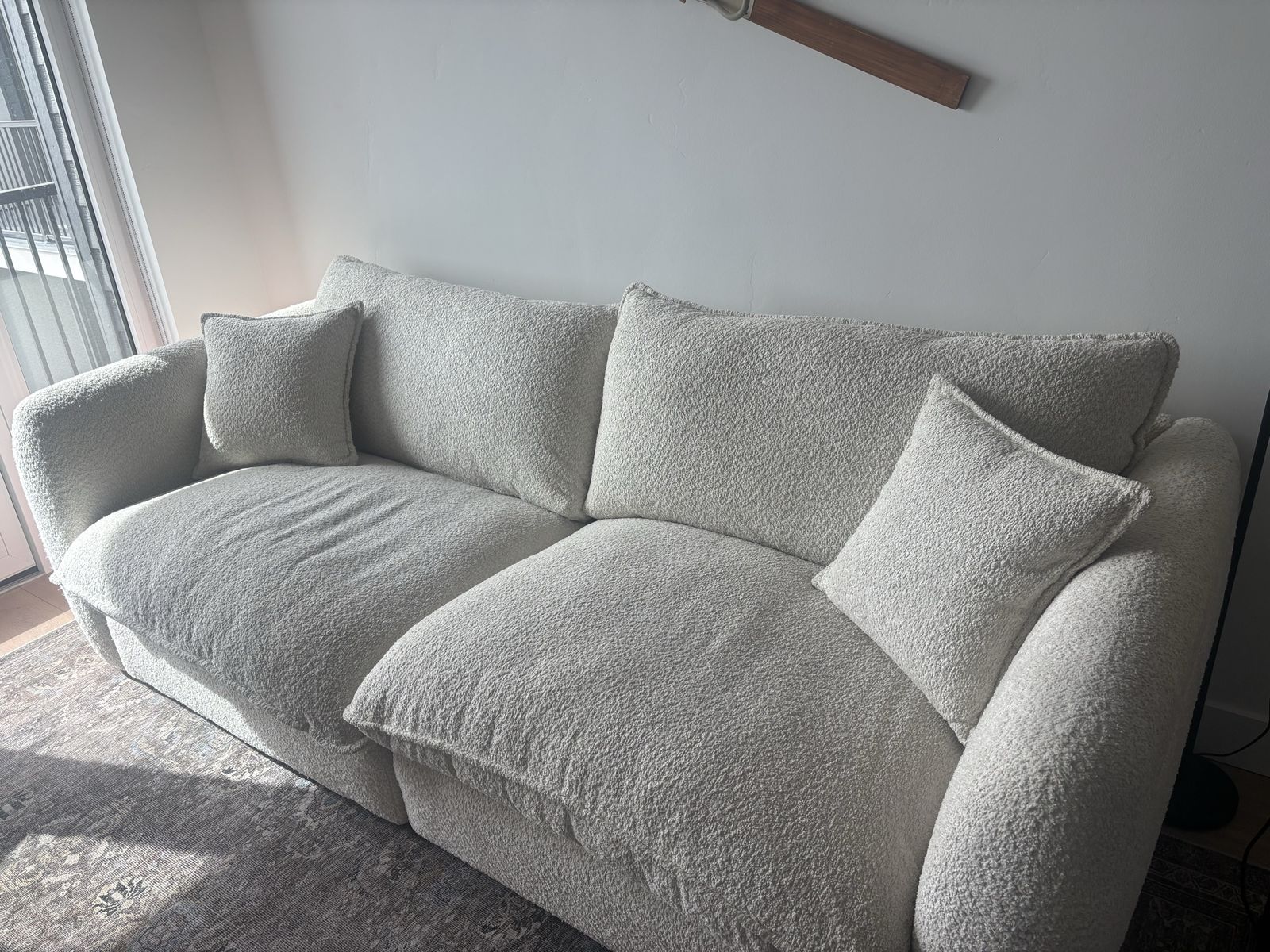 94” Modular Boucle Cloud Couch