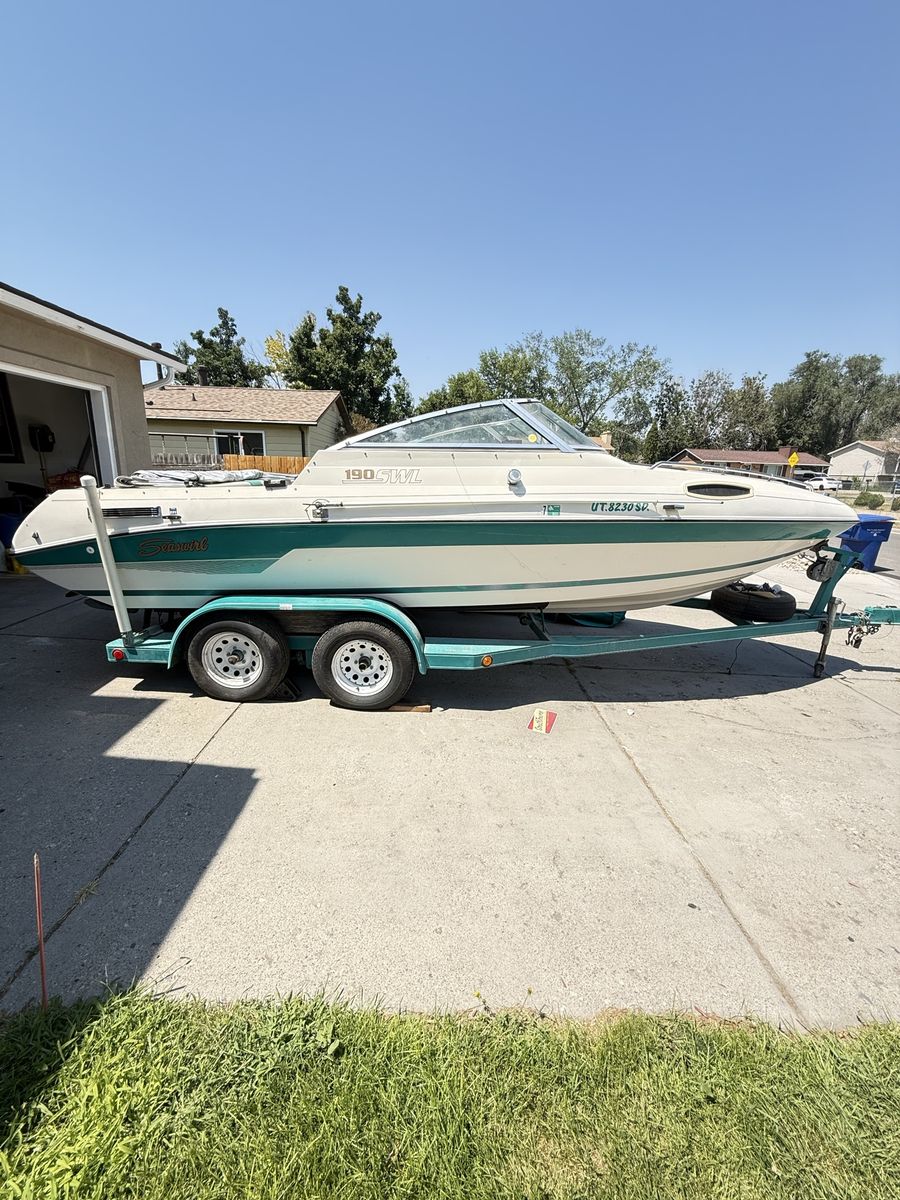 Seaswirl 190 SWL Powerboat with Matching Tandem Axle Trailer & Cover
