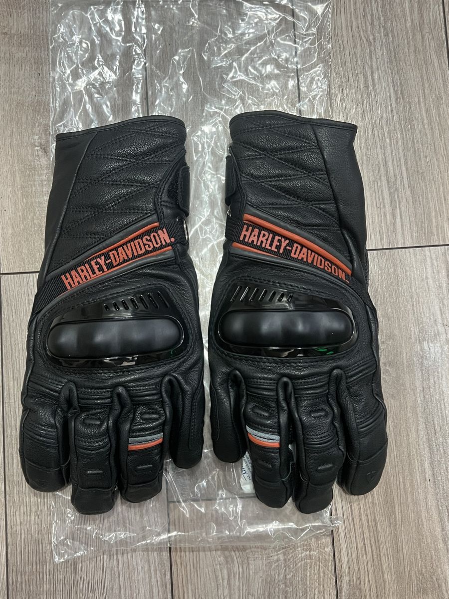 New Harley Davidson Leather/Waterproof Gloves