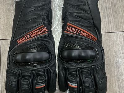 New Harley Davidson Leather/Waterproof Gloves