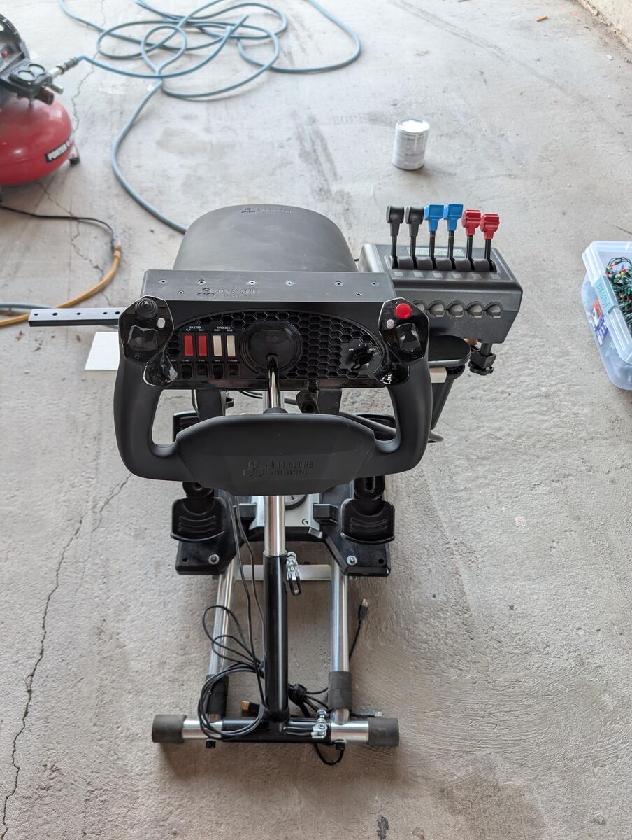 Flight Sim Rig, Honeycomb Yoke