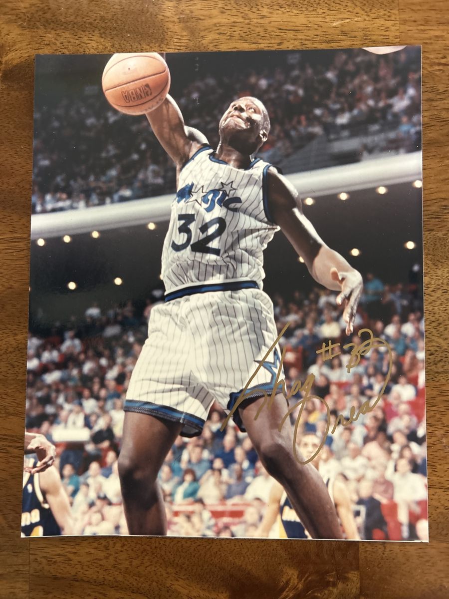 1992 RC Autograph Shaquille O’Neal Auto NBA Rookie Photograph Orlando Magic Hand Signed 8x10 Photo