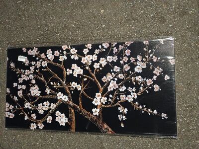 cherry blossom branch wall art/canvas painting
