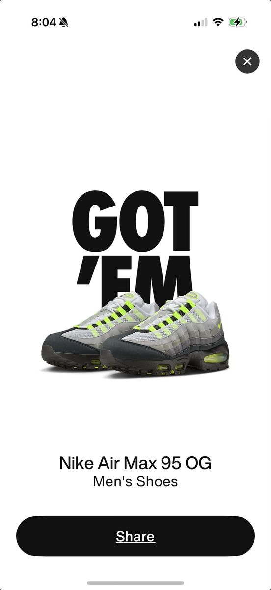 Nike Air Max 95 Big Bubble OG - GOT 'EM - M'S 9.5 NEW IN BOX!
