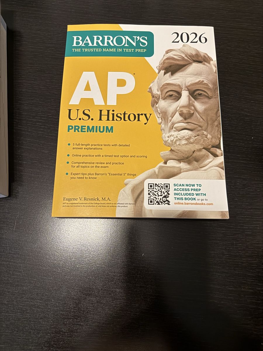 Barron’s AP US History premium book 2026 