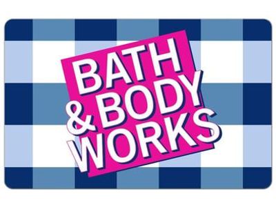 $100 bath and body works gift card for only $80
