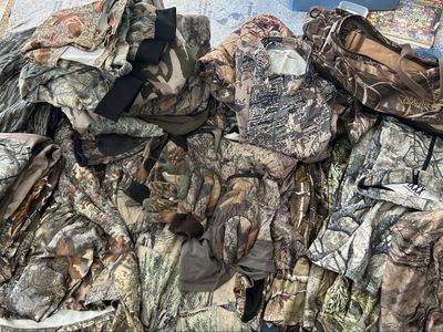 Large Assorted Camo Hunting Apparel & Gear