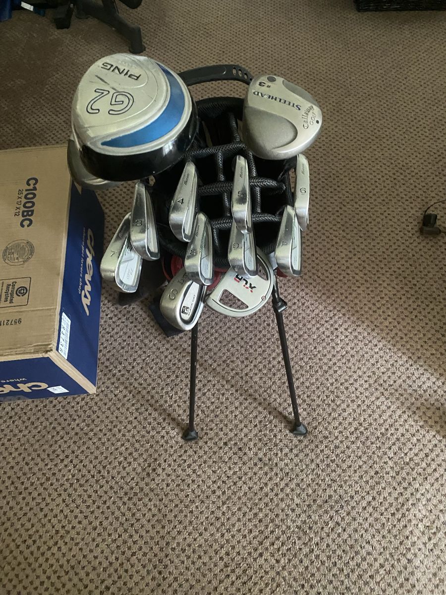 Mizuno, Ping, Callaway Golf set, 13 clubs and bag, $200 OBO