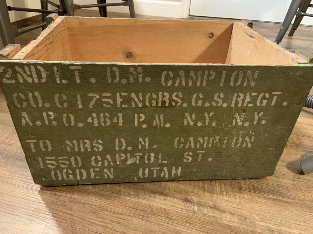US Wooden Army Box
