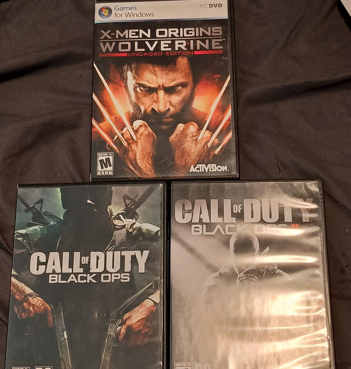 X-Men Origins: Wolverine -- Uncaged Edition (PC, 2009) & Call of Duty Black ops 1 and 2