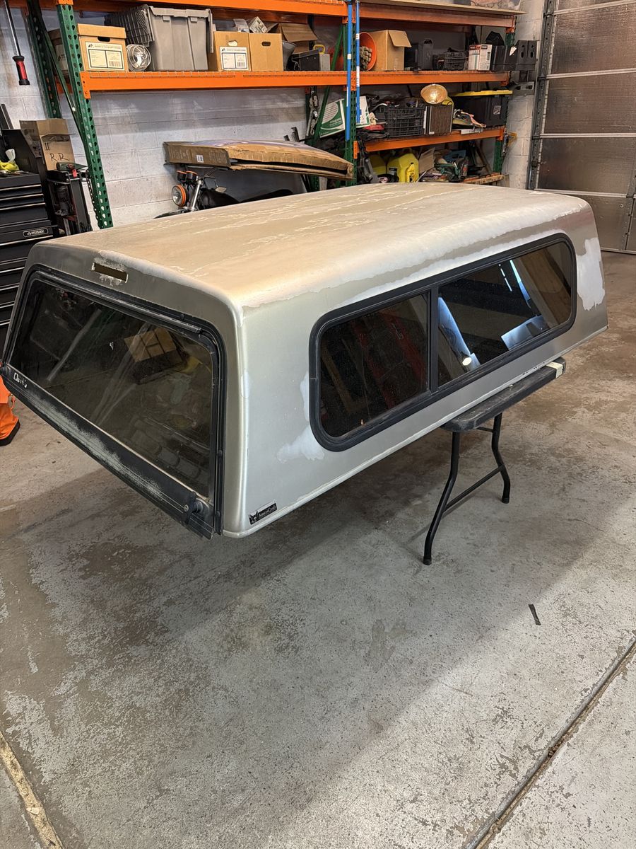 AmeriCap Silver Truck Topper - f150 6’5” bed