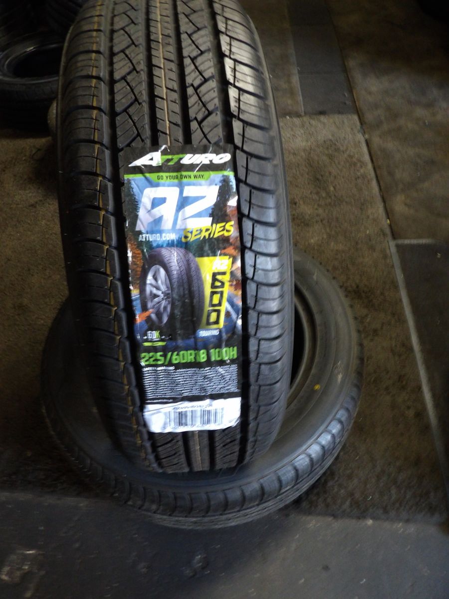 225/60R18 ATTURO AZ SERIES PAIR OF TWO NEW TIRES