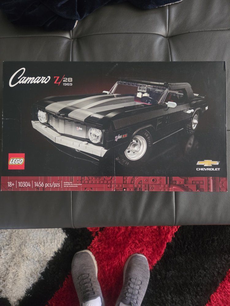 LEGO Icons 1969 Chevrolet Camaro Z28 (10304) Building Set - 1456 Pieces, New In Box
