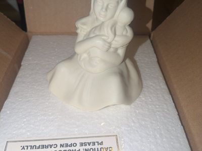 1997 Wish Book Lullaby Ceramic Figurine Item #54507 - Girl Holding Baby