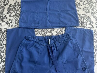 Cherokee brand Navy Blue Scrub Set