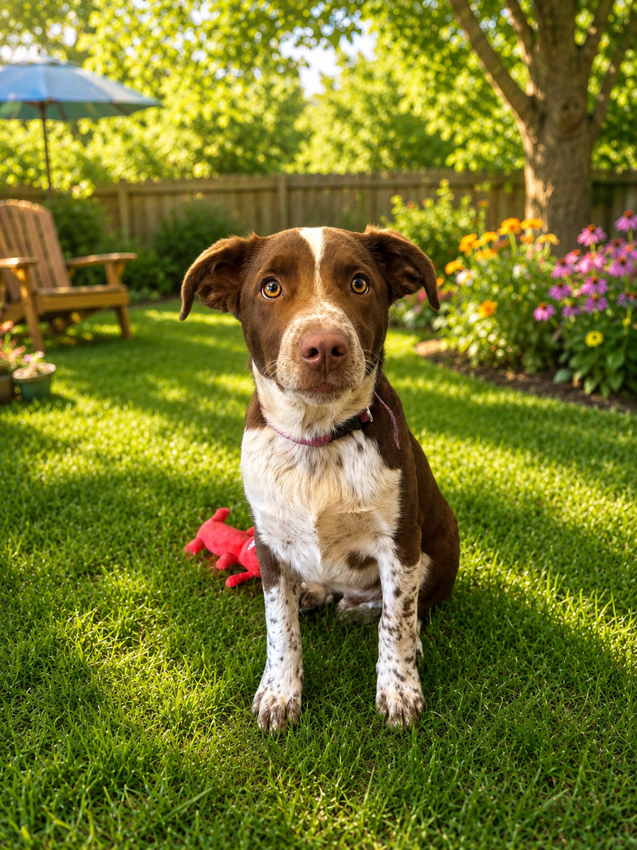 Wirehaired Pointing Griffon/German Shorthair Pointer Mix