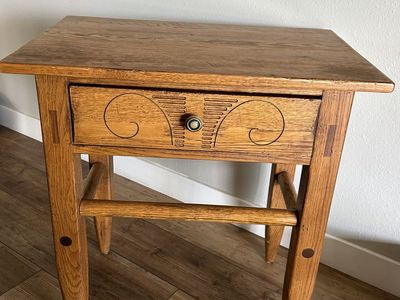Solid Wood Side Table