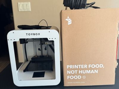 Toybox 3D Printer for Kids with Power Supply and Printer Food Filament