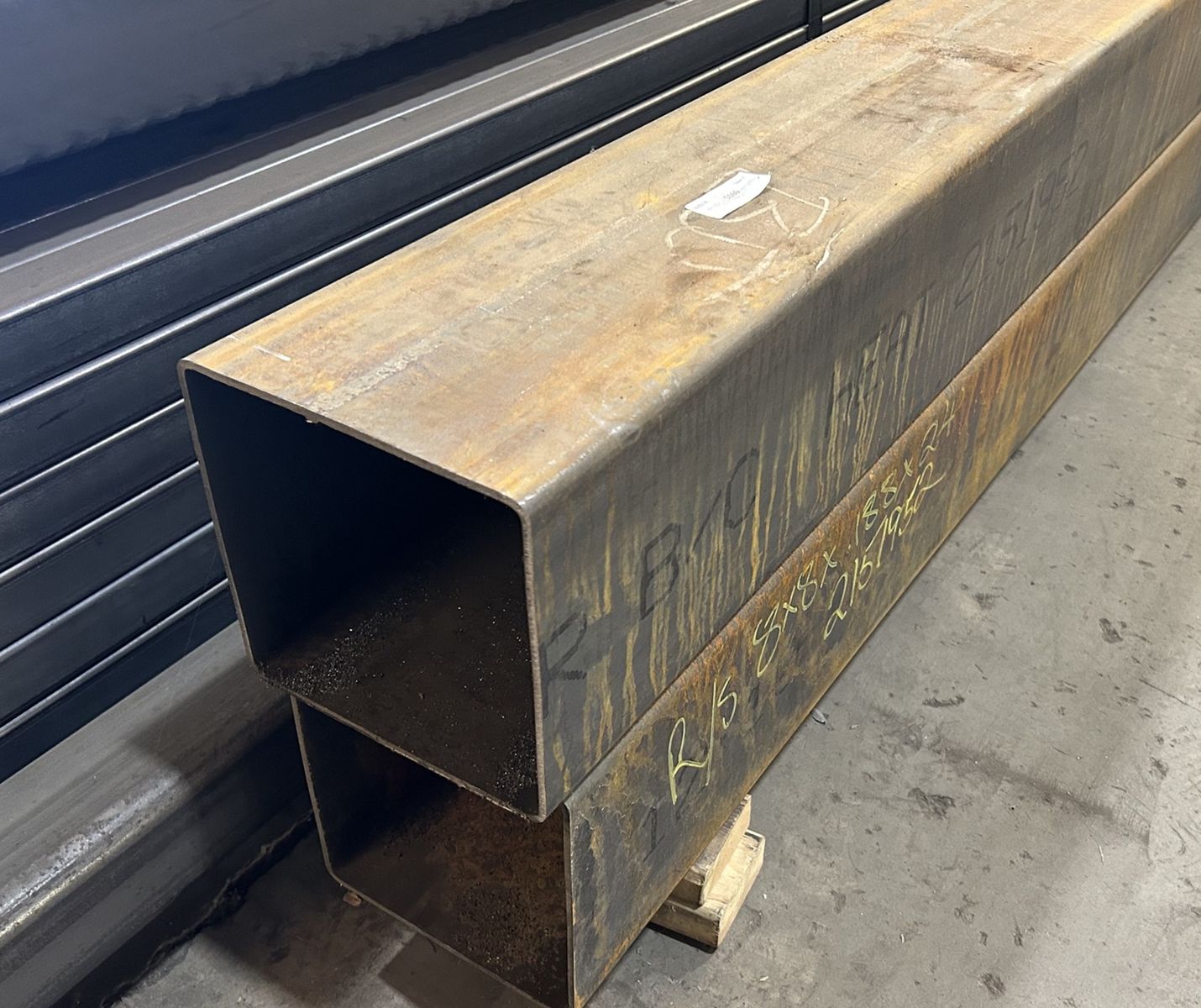 Steel Tubing Deal! - Steel Square Tubing 8" x 8" x 3/16" wall x 12' - $259.00 Each