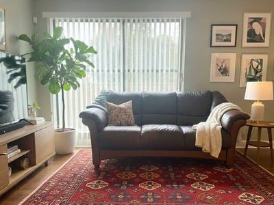 Ekornes Collection Leather Couch.