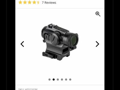 Holosun HS515GM 2 MOA Micro Red Dot Sight- 65 MOA
