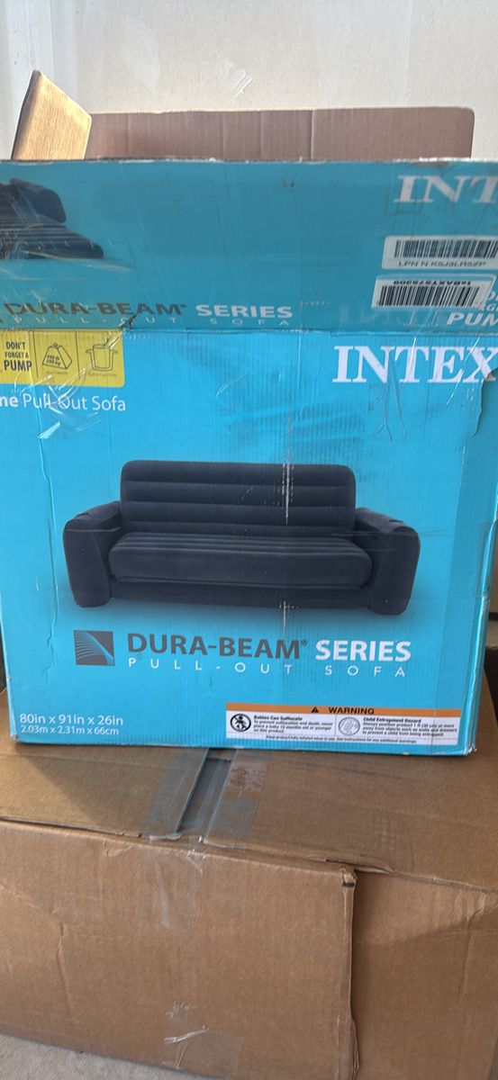 Intex Dura-Beam Pull-Out Sofa / Inflatable Couch & Bed – $60