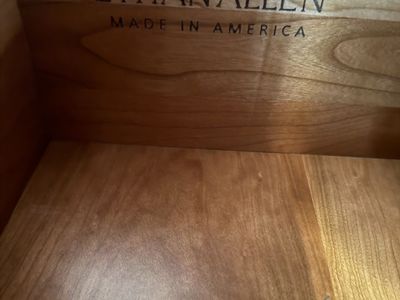 Ethan Allen Solid Wood Wardrobe Armoire Made in America Storage Cabinet