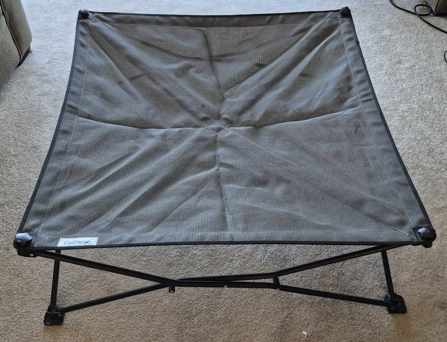 Coolaroo On the Go Elevated Pet Bed, King Size 41" x 41", Cooling, Portable