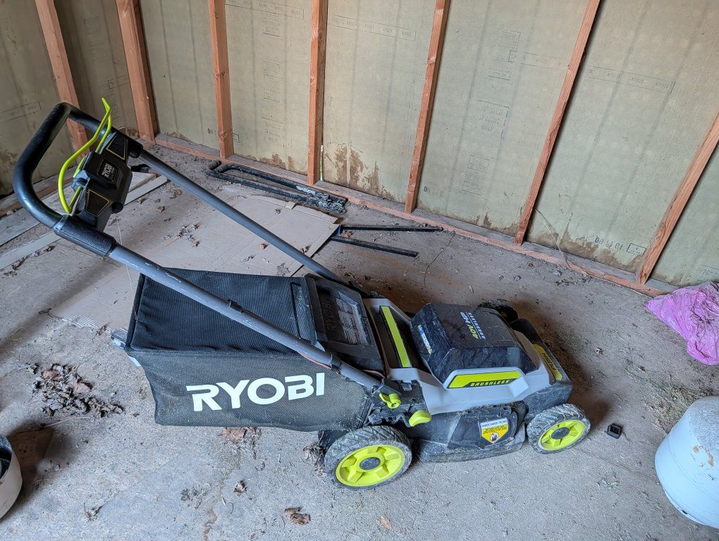 Ryobi 40v mower and weed Wacker.