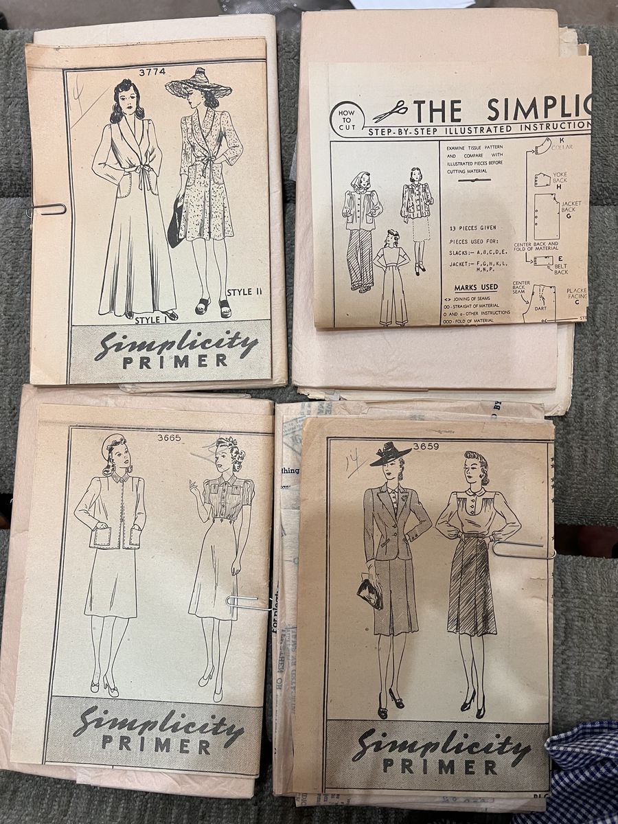 Amazing Vintage Sewing Patterns.1930s-40s