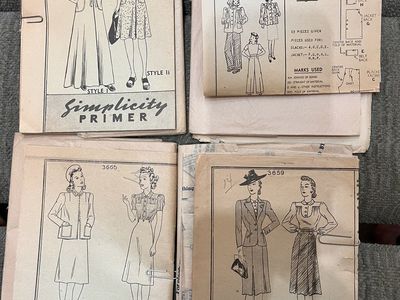 Amazing Vintage Sewing Patterns.1930s-40s