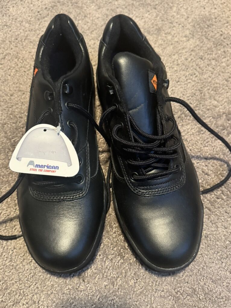 WORX Black Steel Toe Work Shoes Size 11M
