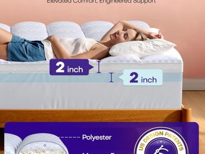New in box 4 Inch Queen Memory Foam Mattress Topper