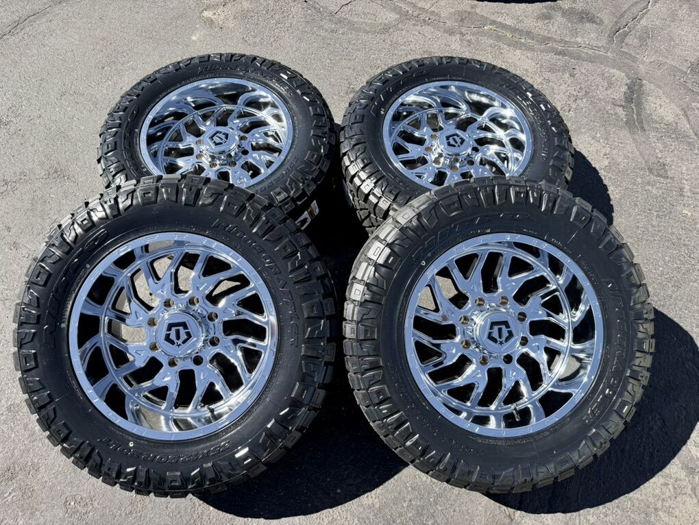 New NItto Ridge 35x12.50r20 Chrome TIS 544 8x180