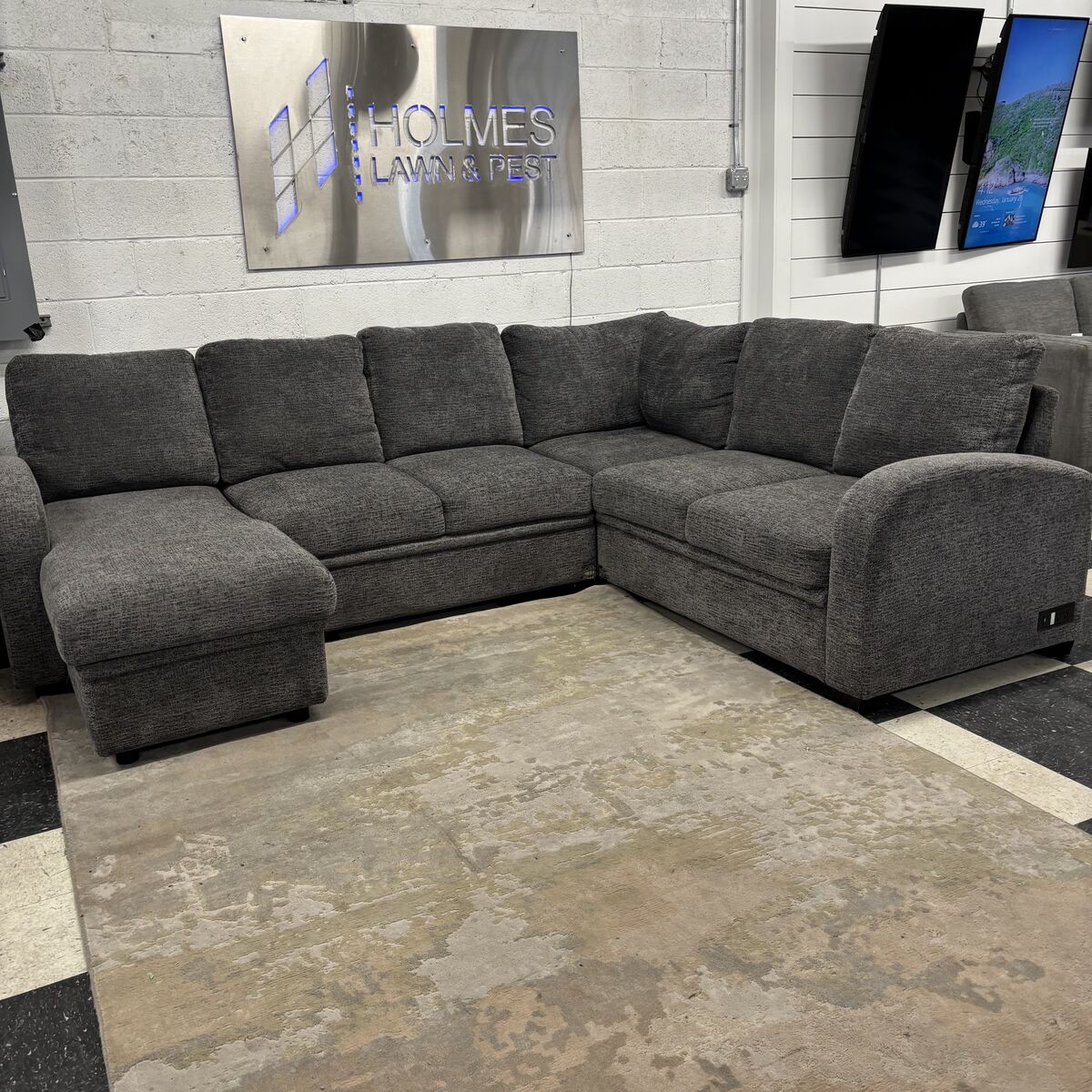 COSTCO ARIA SLEEPER SECTIONAL W/ STORAGE CHAISE!