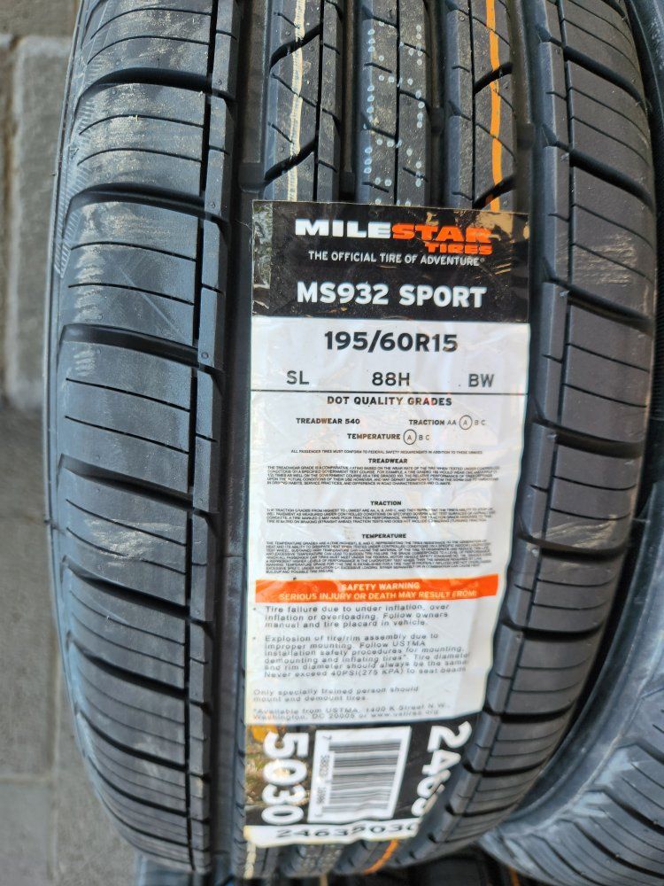 195/60r15 milestar ms932 sport