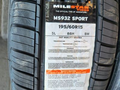 195/60r15 milestar ms932 sport