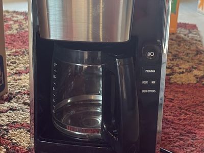 Hamilton Beach 12-Cup Programmable Coffee Maker Stainless Steel Black