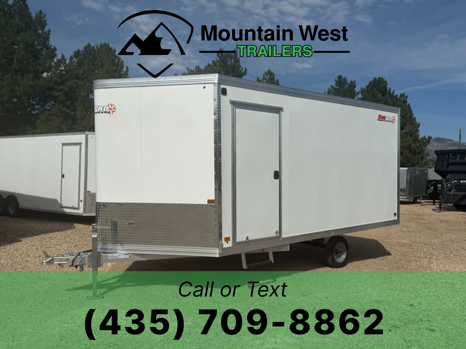 2025 SnoPro HYBRID 3.0 101"x14' Enclosed Snowmobile Trailer