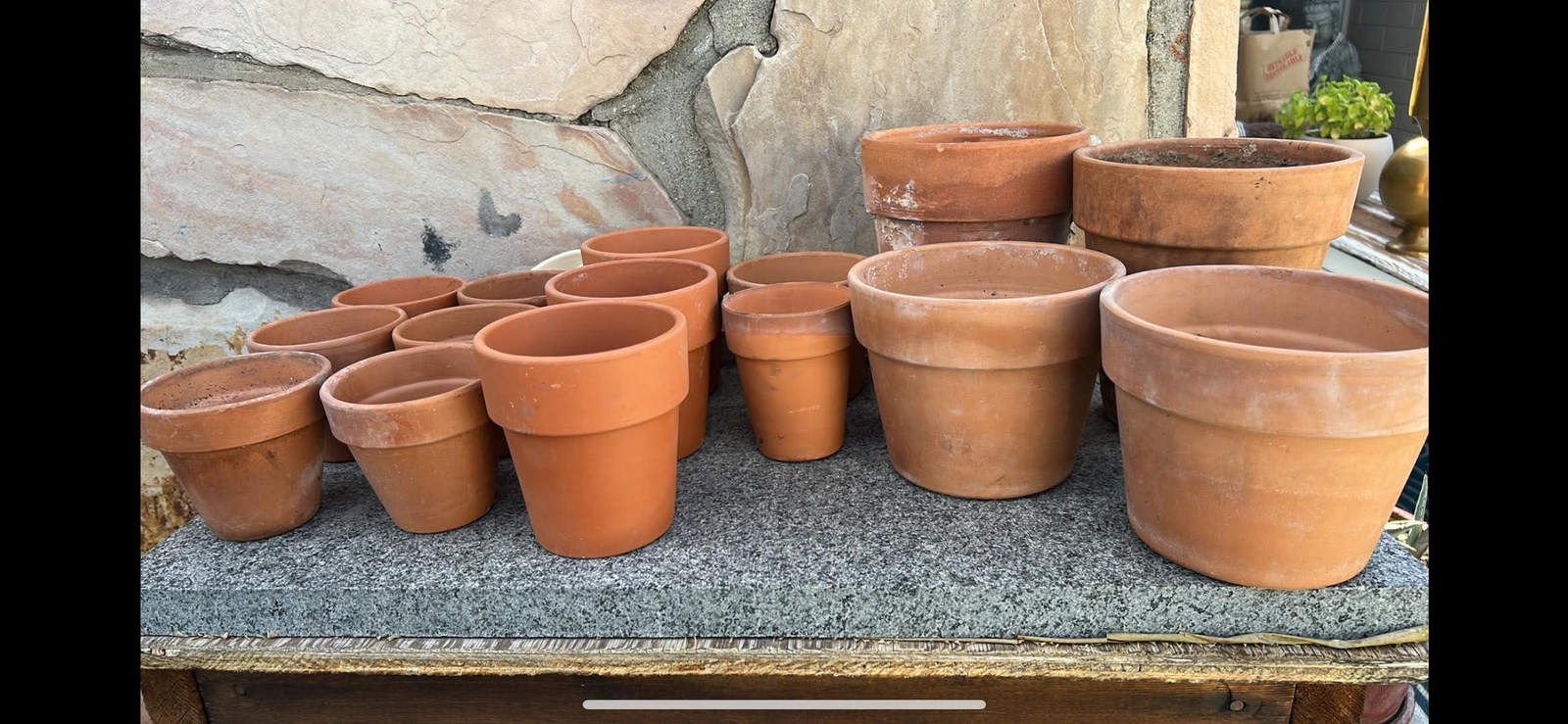 TERRA COTTA PLANTER POTS 3 SIZES
