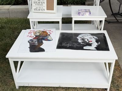 Living room table set