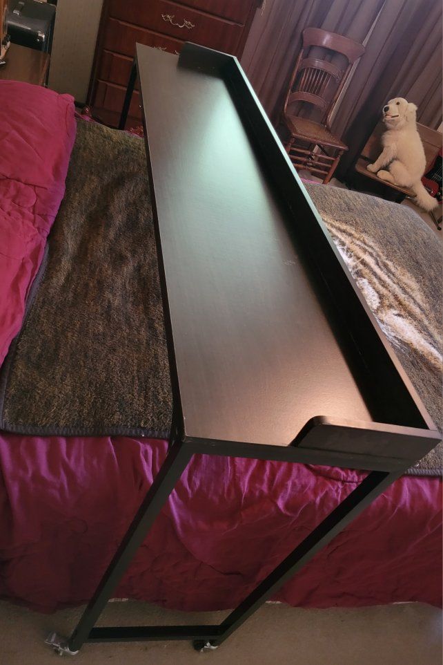 Ameriwood Park Hill Rolling Over-the-Bed Table/Desk