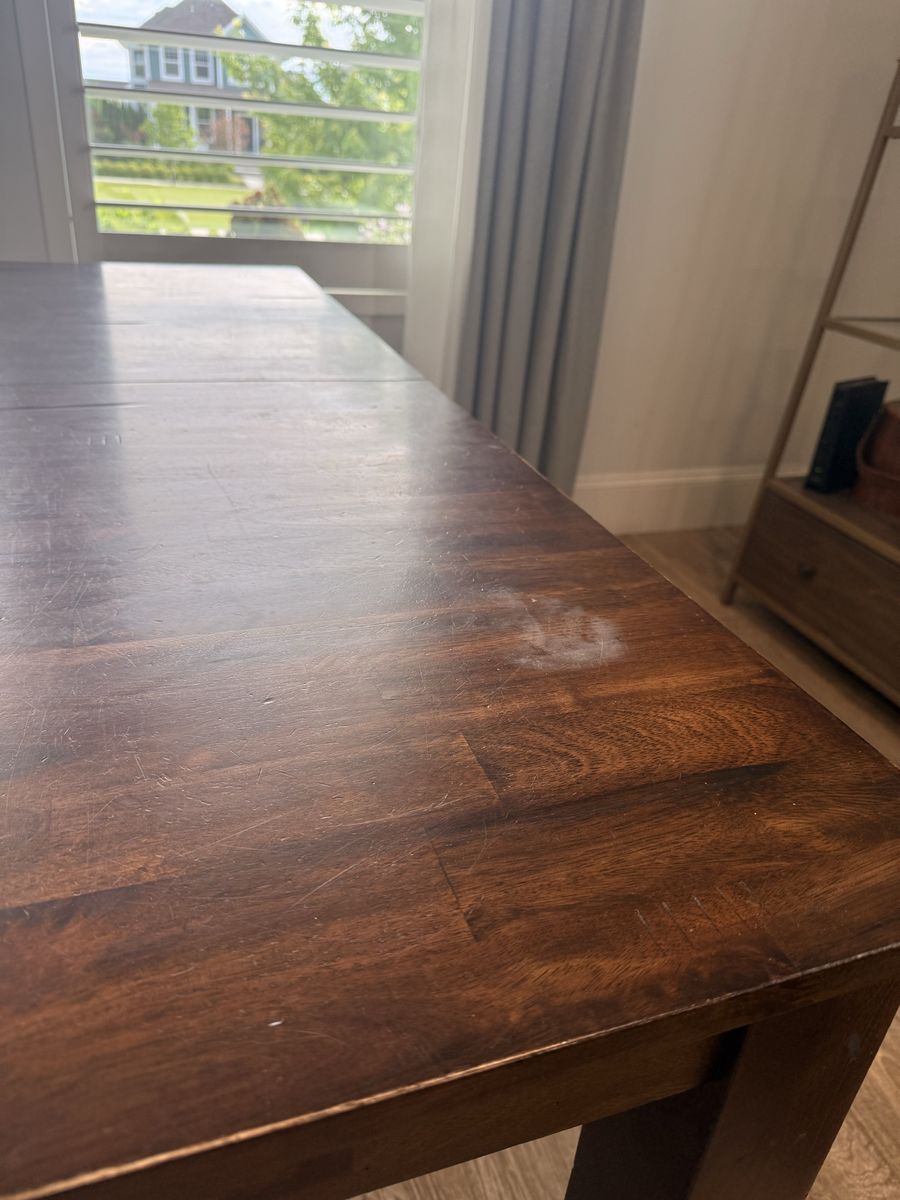 Solid wood table