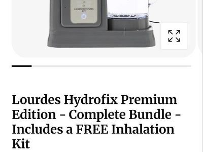 Lourdes Hydrofix Premium Edition Hydrogen Water Generator & Inhalation Kit