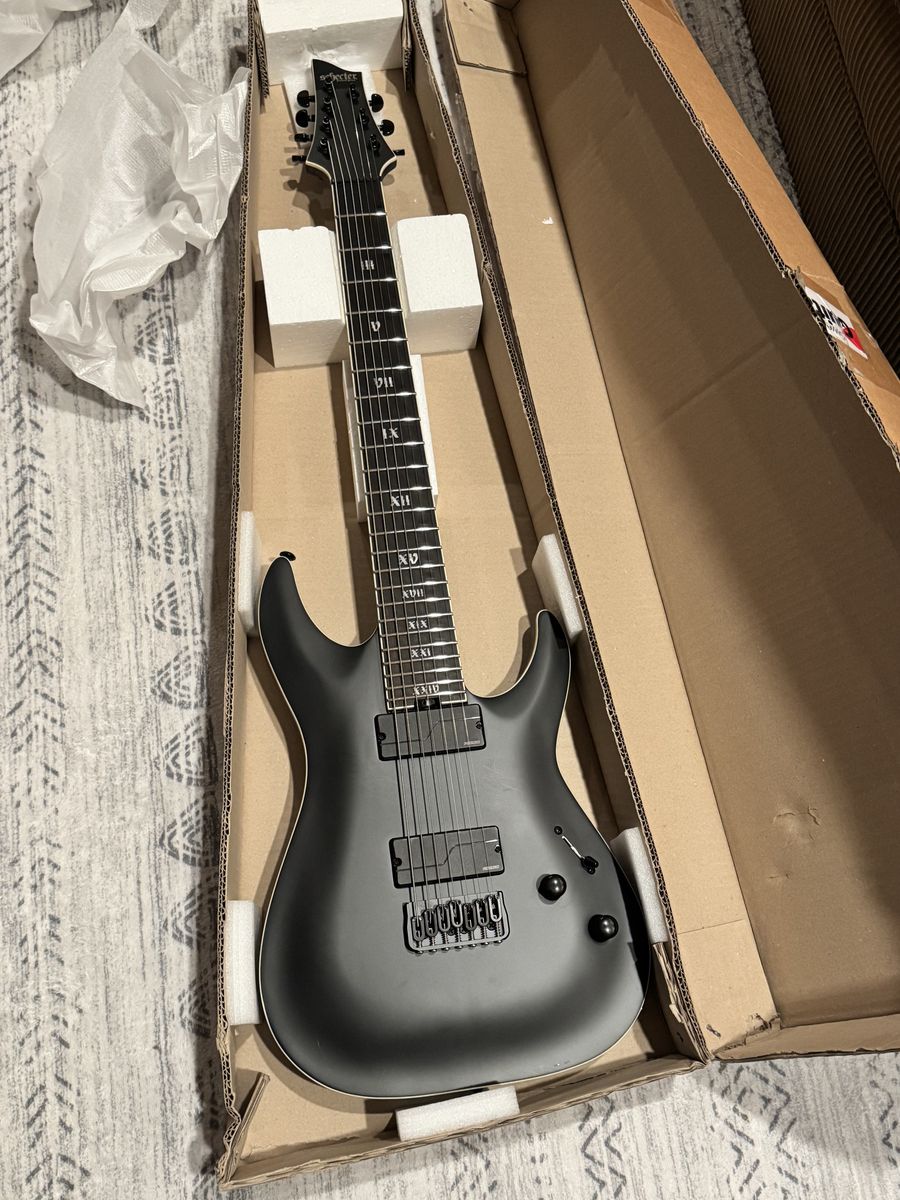SCHECTER Dimond series C-7 sls elite "evil twin" guitar